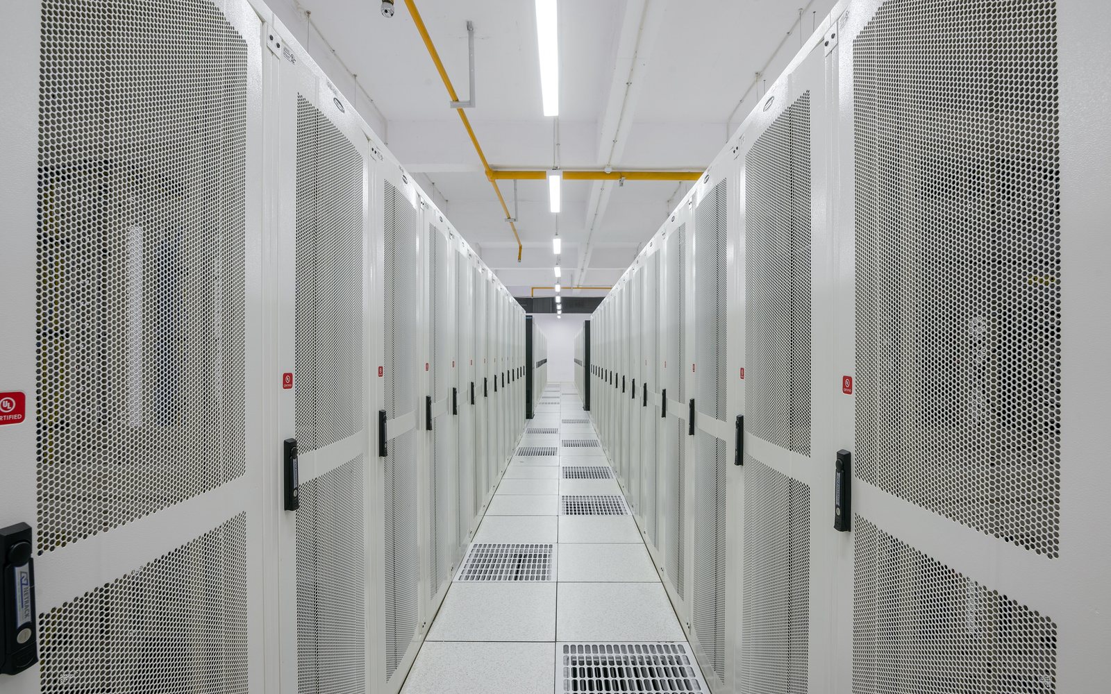 Data-centre racks, cover for Adaptive Hybrid AI Guard